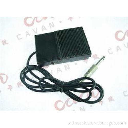 Traditional Black Square Tattoo Foot Pedals With Stable Qua